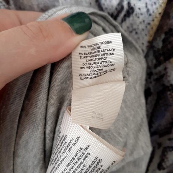 Rachel Rachel Roy Snake Print Drape Back Sleeveless Dress - Picture 6 of 6